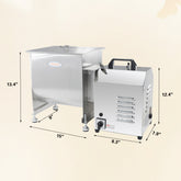 Hakka 15 Pound/7.5 Liter Capacity Tank Commercial Electric Meat Mixer with Motor